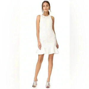 PLEASE‎ READ Halston Heritage Sleeveless High-Neck Fitted Shimmer Cocktail Dress